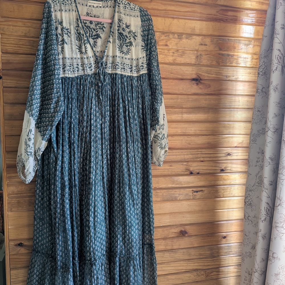 Daughters Of India Rooh Maxi Pine Size XL